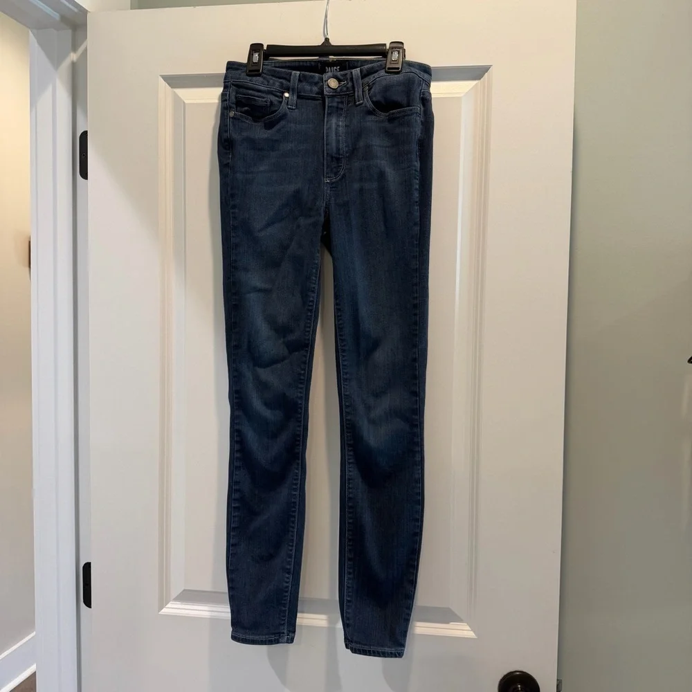 PAIGE Dark Wash Hoxton Ankle Jeans - Picture 1 of 5